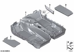 FLOOR COVERING diagram for BMW Z4 E89 30i