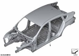 BODY SKELETON diagram for BMW 5 Series F07 GT 550iX 4.0