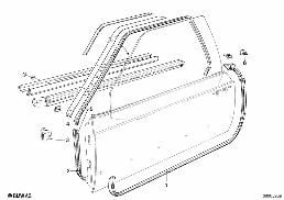 DOOR WEATHERSTRIP FRONT diagram for BMW 6 Series E24 630CSi