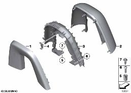 TRIM PANEL ROLL BAR diagram for BMW Z4 E89 30i