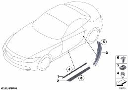 COVER, ENTRANCE diagram for BMW Z4 E89 30i