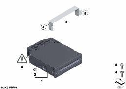 DVD CHANGER/BRACKET diagram for BMW Z4 E89 30i