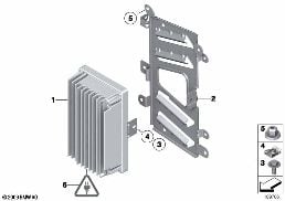AMPLIFIER / HOLDER HIFI SYSTEM diagram for BMW Z4 E89 30i