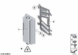 AMPLIFIER/HOLDER,HIFI PROFESSIONAL DSP diagram for BMW Z4 E89 30i