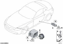 ALARM SYSTEMS diagram for BMW Z4 E89 30i
