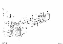 DOOR LOCK FRONT diagram for BMW 7 Series E23 735i