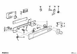 LOCKING SYSTEM, DOOR, FRONT diagram for BMW 7 Series E23 735i