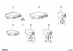 BODY CONTROL UNITS AND MODULS diagram for BMW 3 Series E36 325i
