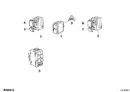 VARIOUS SWITCHES diagram for BMW 5 Series E34 520i