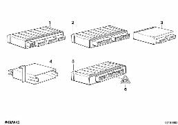 BODY MODULS diagram for BMW 5 Series E34 520i