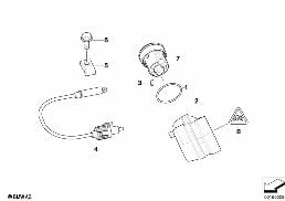 STEERING LOCK/IGNITION SWITCH diagram for BMW 3 Series E46 M3