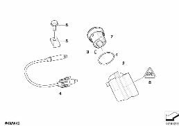 STEERING LOCK/IGNITION SWITCH diagram for BMW X3 E83 LCI 2.0i
