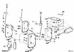 CENTRAL LOCKING SYSTEM diagram for BMW 7 Series E23 735i