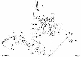 FRONT DOOR CONTROL/DOOR LOCK diagram for BMW 6 Series E24 630CSi