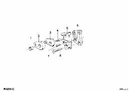 FRONT DOOR-STRIKER PLATE diagram for BMW 6 Series E24 630CSi