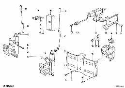ระบบเซ็นทรัลล็อค diagram for BMW 6 Series E24 633CSi