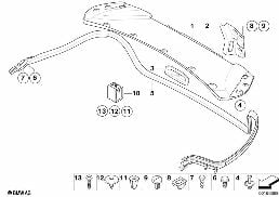 TRUNK LID TRIM PANEL diagram for BMW 3 Series E93 335i