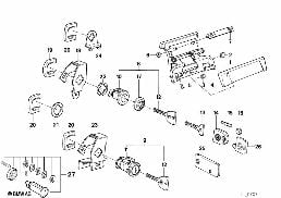 DOOR HANDLE FRONT/LOCK/KEY diagram for BMW 3 Series E30 325i