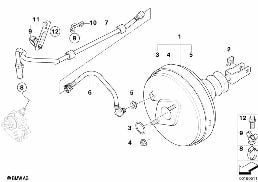 POWER BRAKE UNIT DEPRESSION diagram for BMW Z4 E89 35i
