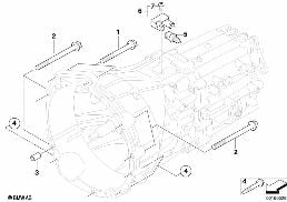 GEARBOX MOUNTING PARTS diagram for BMW 1 Series E82 120d