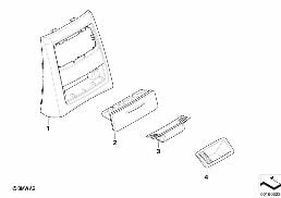 ASHTRAY REAR diagram for BMW 3 Series E90 318i