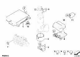 CONTROL UNIT/SENSORS DSC diagram for BMW 7 Series E38 740i