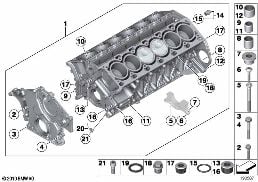 Blocco cilindri diagram for BMW Rolls-Royce Phantom RR1 Phantom