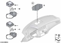LOUDSPEAKER, INSTRUMENT PANEL diagram for BMW Z4 E89 30i