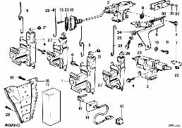 CENTRAL LOCKING SYSTEM diagram for BMW 3 Series E30 325i