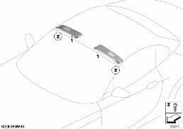 SUN VISORS diagram for BMW Z4 E89 30i
