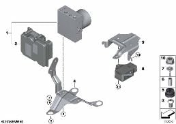 HYDRO UNIT DSC/FASTENING/SENSORS diagram for BMW Z4 E89 35i