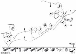 BRAKE PIPE REAR diagram for BMW Z4 E89 35i