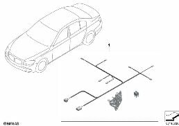 RETROFIT KIT, THEFT ALARM diagram for BMW 5 Series F10 LCI 535i