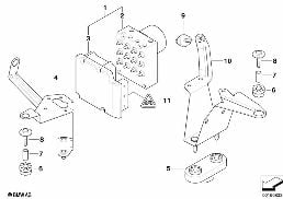 HYDRO UNIT DSC/CONTROL UNIT/FASTENING diagram for BMW 3 Series E46 318i