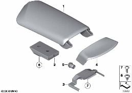 ARMREST, CENTRE CONSOLE diagram for BMW Z4 E89 30i