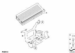AMPLIFIER/BRACKET INDI. AUDIO SYSTEM diagram for BMW 3 Series E91 335d