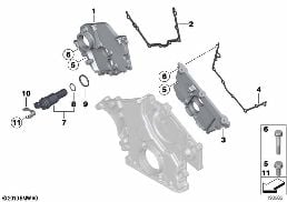 Carter della distribuz. parte superiore diagram for BMW Rolls-Royce Phantom RR1 Phantom
