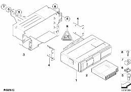 CD CHANGER/BRACKET diagram for BMW 1 Series E81 118i