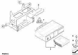 CD CHANGER/BRACKET diagram for BMW 3 Series E91 335d
