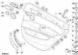 DOOR TRIM, REAR diagram for BMW X6 E71 35iX