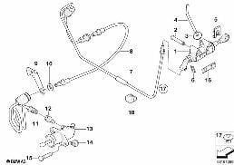 CLUTCH CONTROL diagram for BMW 6 Series E64 LCI 650i