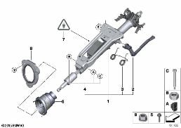 MANUALLY ADJUST. STEERING COLUMN diagram for BMW 3 Series E92 LCI 325xi