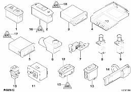 สวิตช์ประเภทต่างๆ diagram for BMW X5 E53 4.6is