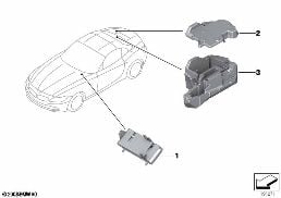 BRACKET F BODY CONTROL UNITS AND MODULES diagram for BMW Z4 E89 18i