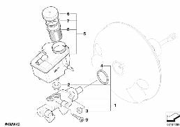 BRAKE MASTER CYLINDER diagram for BMW Z4 E89 35i