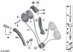 Comando catena di distribuzione cil.1-6 diagram for BMW Rolls-Royce Phantom RR1 Phantom