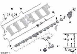 Cdo valvole, albero eccentrico diagram for BMW Rolls-Royce Phantom RR1 Phantom