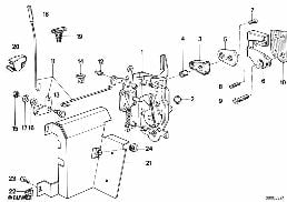 CLOSING SYSTEM, DOOR, REAR diagram for BMW 5 Series E28 518i