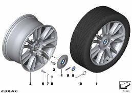 BMW LA WHEEL INDIVIDUAL V-SPOKE 301-20''
