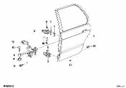 REAR DOOR - HINGE/DOOR BRAKE diagram for BMW 3 Series E30 325i